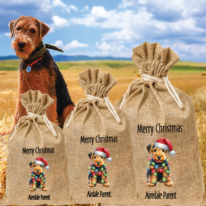 Airedale Terrier Parent Santa Sack