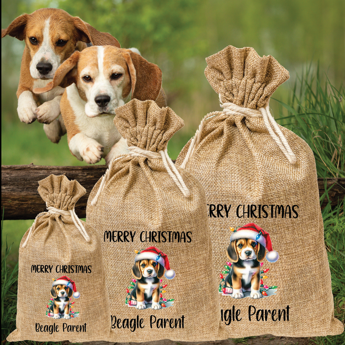 Beagle Parent Santa Sack