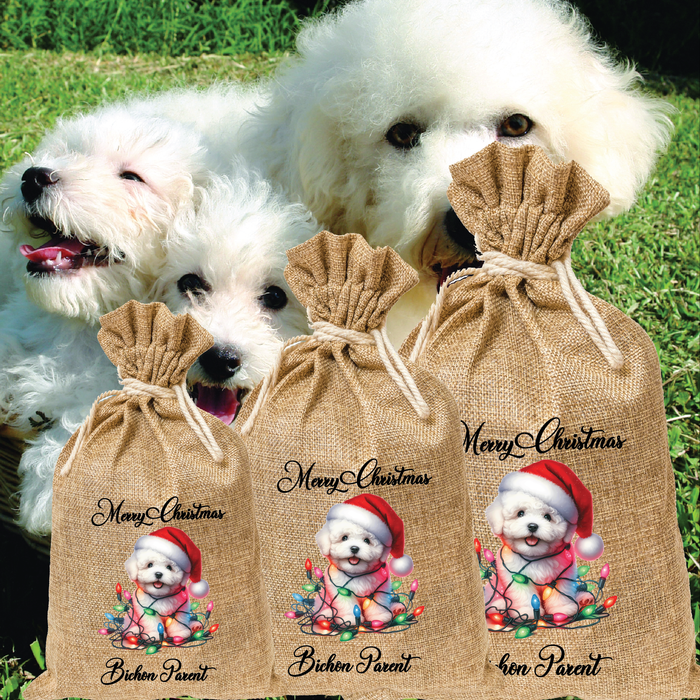 Bichon Frise Parent Santa Sack