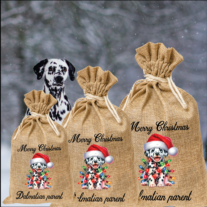 Dalmatian Parent Santa Sack