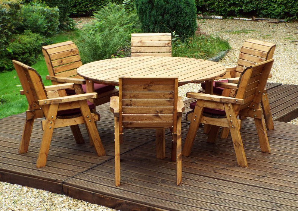 HB10 - Six Seater Circular Table Set