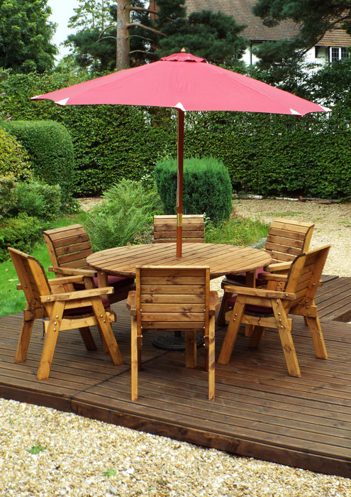 HB10 - Six Seater Circular Table Set