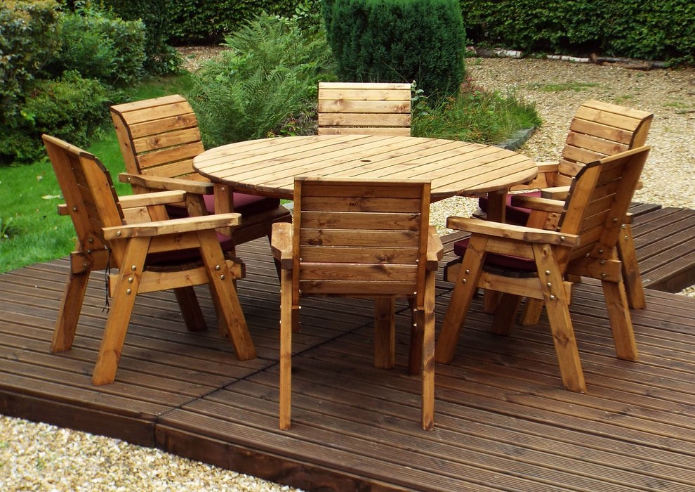 HB10 - Six Seater Circular Table Set