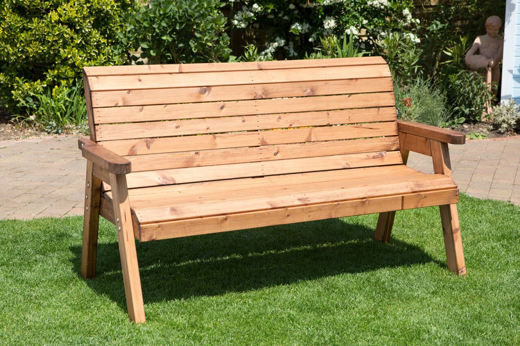 HB20 - Traditional 3 Seater Wooden Garden  Bench