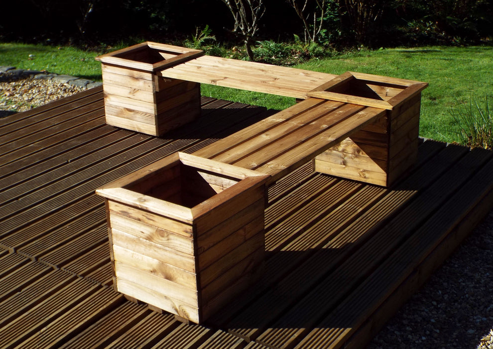 HB51 - Wooden Garden Planter Bench