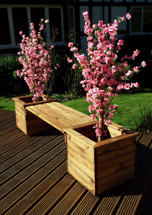 HB51 - Wooden Garden Planter Bench