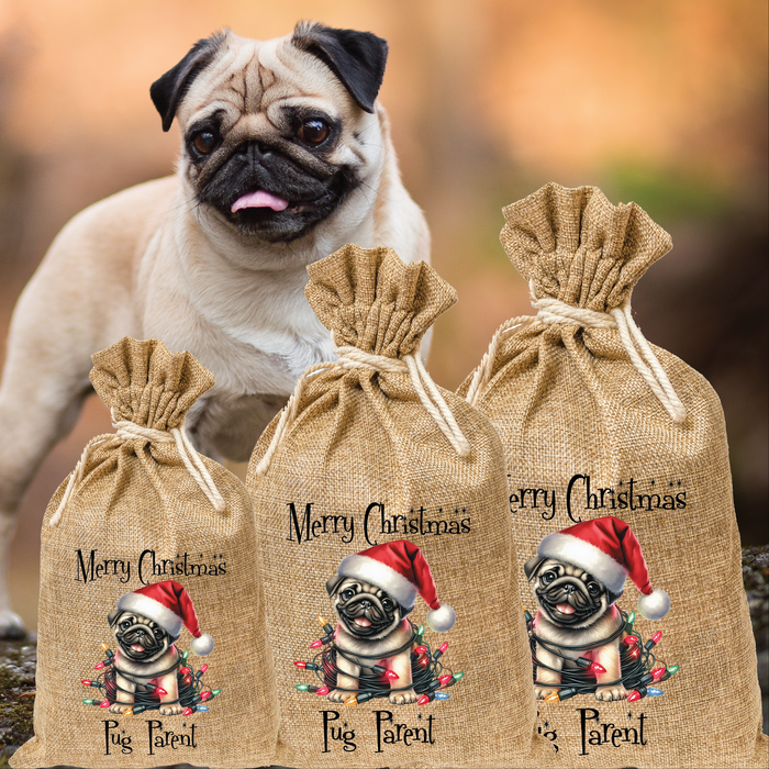 Pug Parent Santa Sack