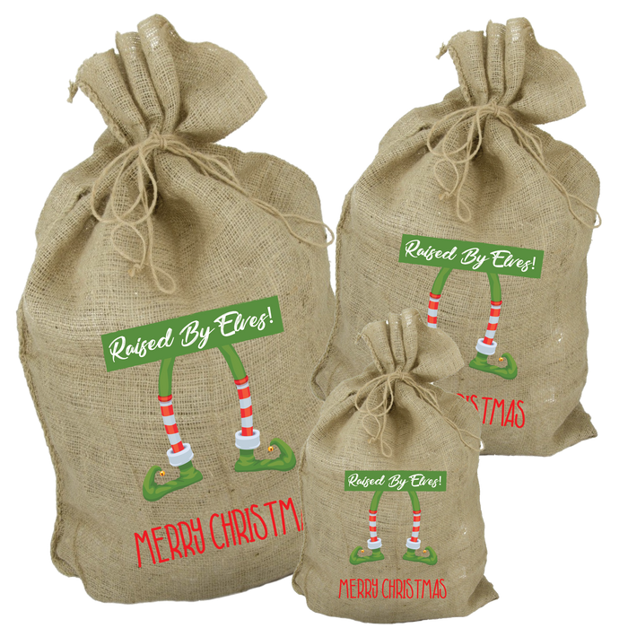 Raised by Elves Santa Sack