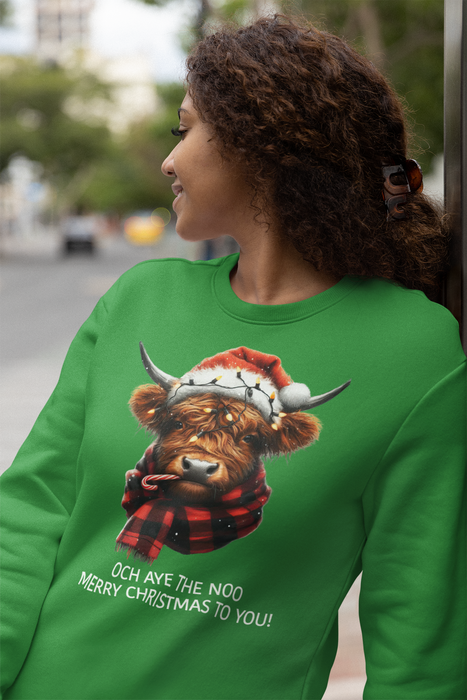 Highland Cow Christmas Sweatshirt