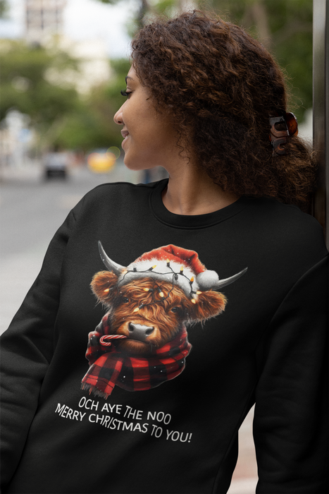 Highland Cow Christmas Sweatshirt