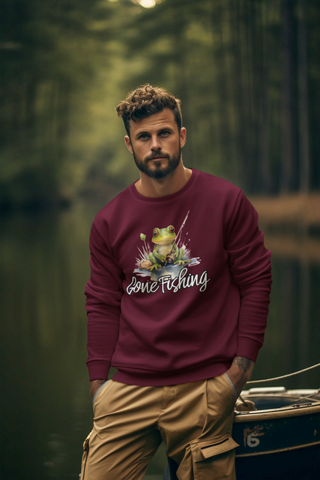 Gone Fishing Frog Sweatshirt