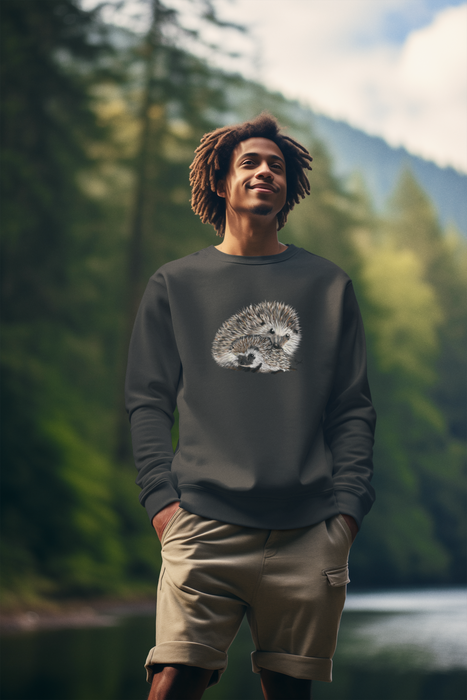 Adult Hedgehog and Baby Hog Sweatshirt