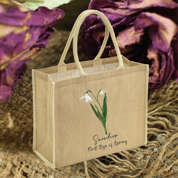 Sjh Snowdrop Jute Shopper