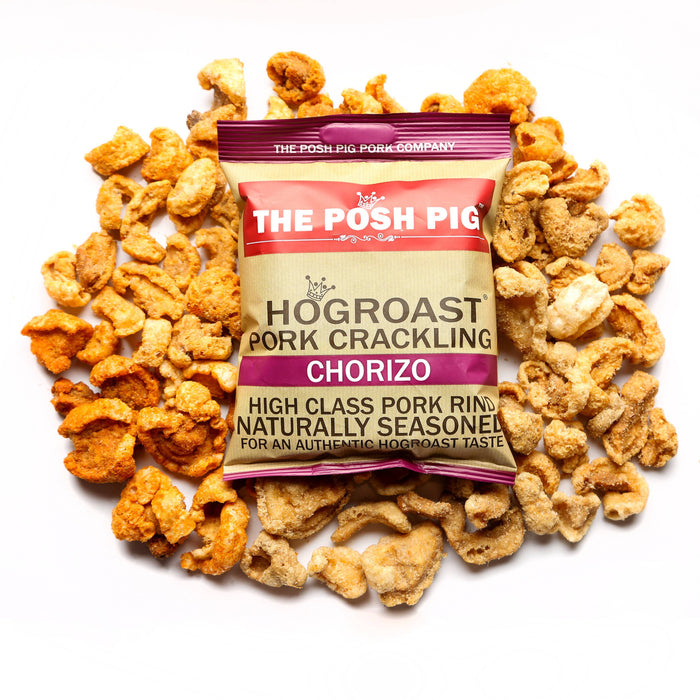 Chorizo flavoured Pork Crackling x 15 Packets